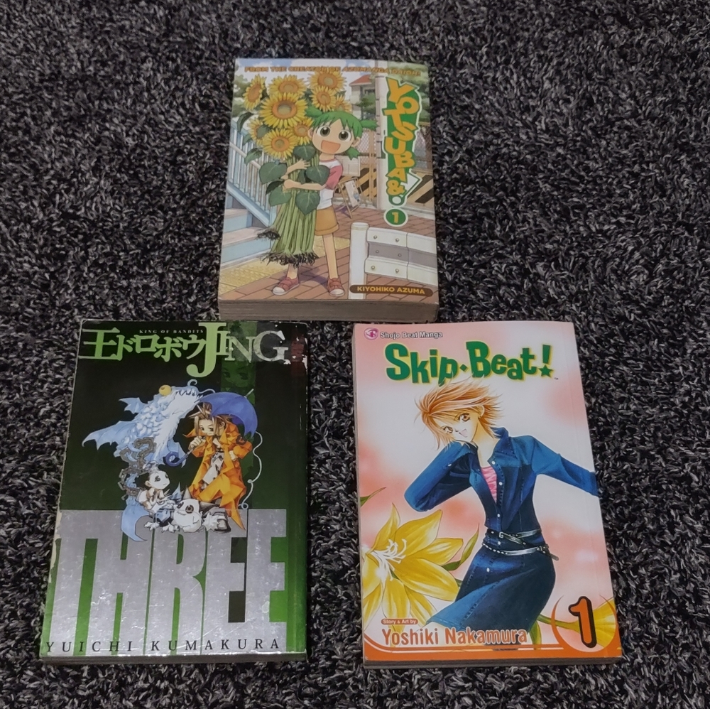 Manga Book Set - Yotsuba&!, Jing: King of Bandits, Skip Beat!